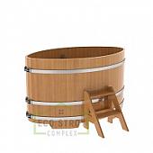 Купель овальная из лиственницы BentWood 1,02х1,68