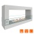 Биокамин SteelHeat WALL FRAME ONE 900 белый, стекло SteelHeat