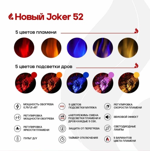 Линейный электрокамин Real Flame Joker 52 в Нижневартовске
